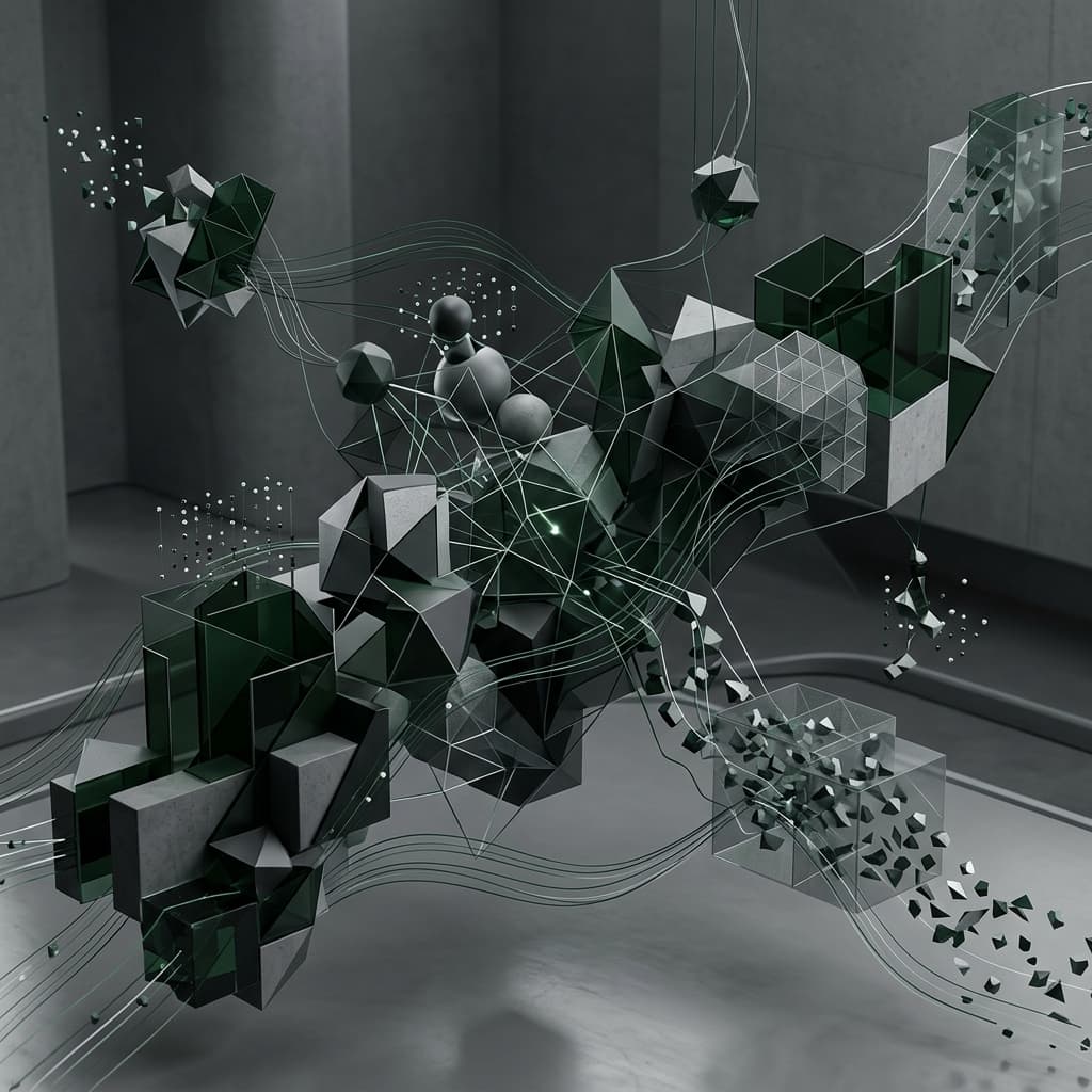 Abstract geometric pattern representing systems thinking